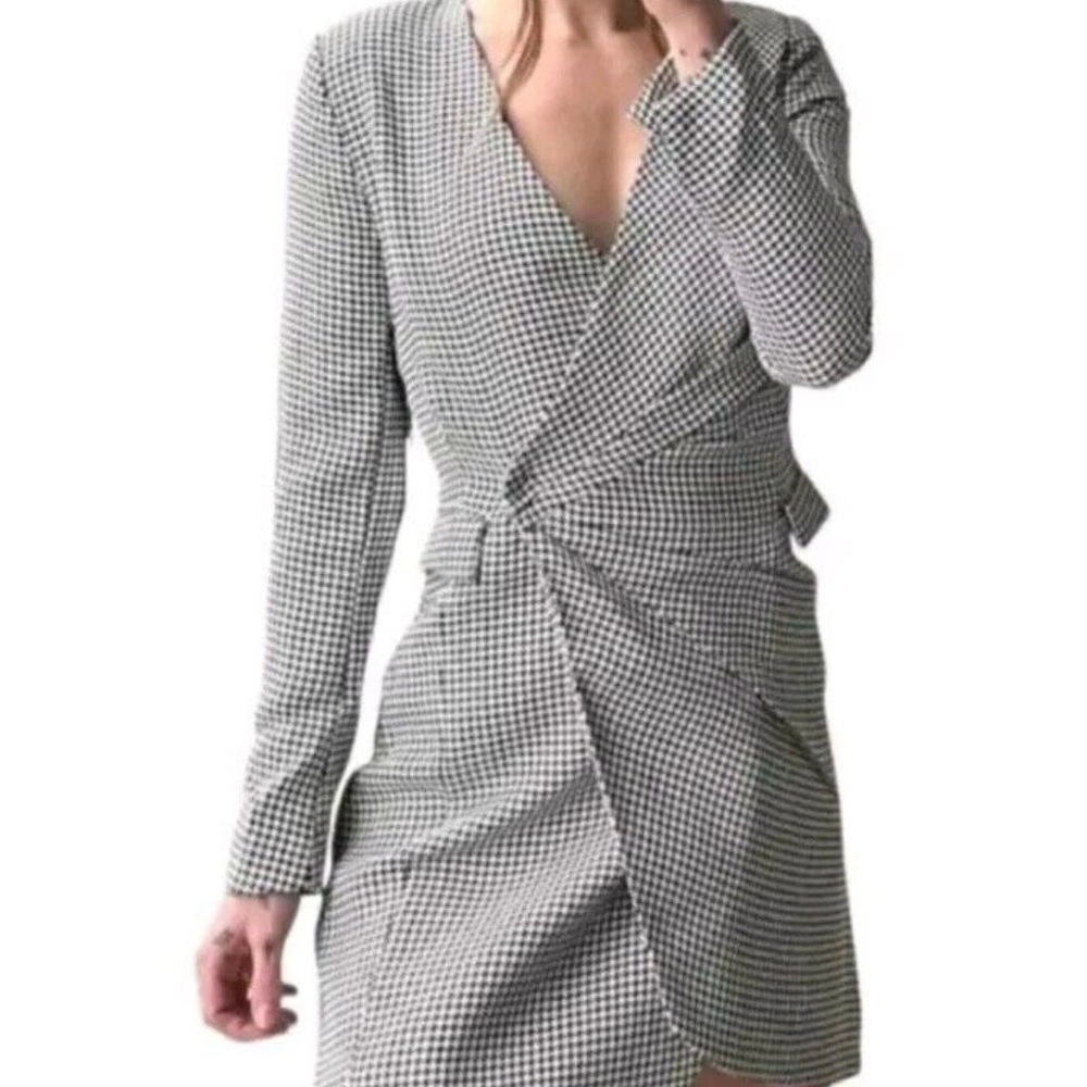 Jason Wu Houndstooth Coat Dress Size Xs - image 1